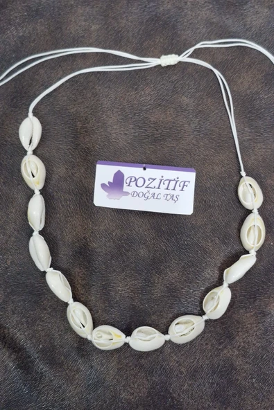 Gerçek Deniz Kabuklarından Ayarlı Kolye 211-2 - 5