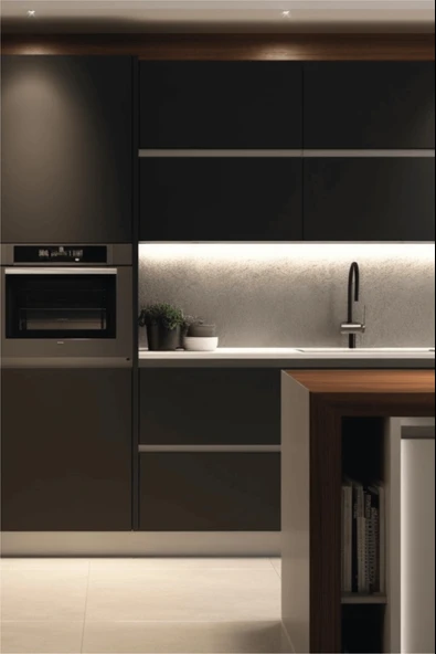 Uzun Dar 120 cm Led li Fluoresant Parlak Beyaz Işıklı Mutfak Dolap Altı Tavan Yer Aydınlatma Lambası - 4