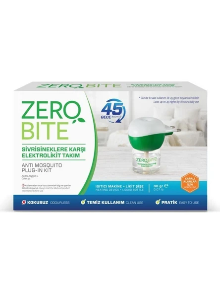 Zero Bite Elektrolikit Makine+Yedek 45 Gece x 2 Adet - 2