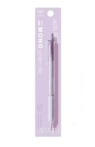 Tombow Mono Graph Lite Pastel Glass Color 0.5mm Mekanik Kurşun Kalem Lavender Mist / MLG907LPK