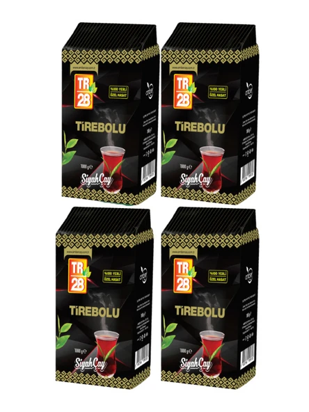 Tirebolu TR28 Dökme Siyah Çay 1000 Gr x 4 Adet