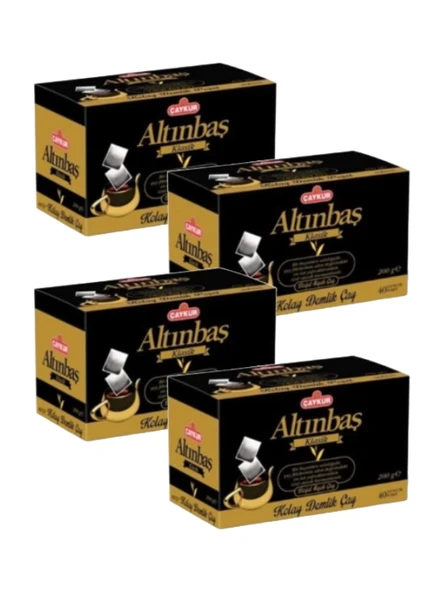 Çaykur Altınbaş Demlik Poşet Klasik 200 Gr x 4 Adet