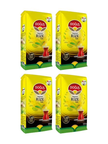Doğuş Geleneksel Rize Çayı 1000 gr x 4 Adet