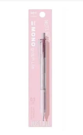 Tombow Mono Graph Lite Pastel Glass Color 0.5mm Mekanik Kurşun Kalem Cotton Bloom / MLG807LPK