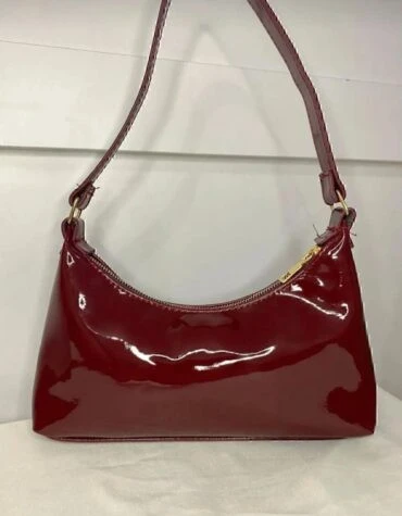 bordo trend omuz çanta kadın - 2