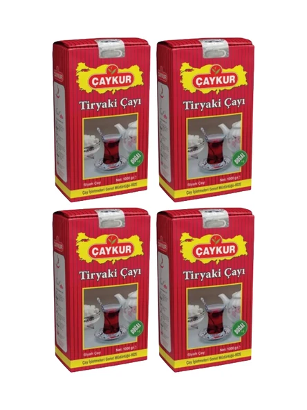 Çaykur Tiryaki Çayı 1000 gr x 4 Adet