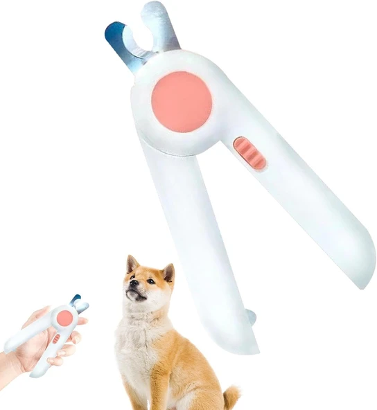 TechTic Led Işıklı Kedi Köpek Tırnak Makası Işıklı-Törpülü -Korumalı Evcil Hayvan Tırnak Makası - 4