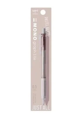 Tombow Mono Graph Lite Pastel Glass Color 0.5mm Mekanik Kurşun Kalem Soft Mocha / MLG507LPK