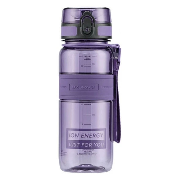 Uzspace Pipetli Trıtan Matara 650 Ml Mor
