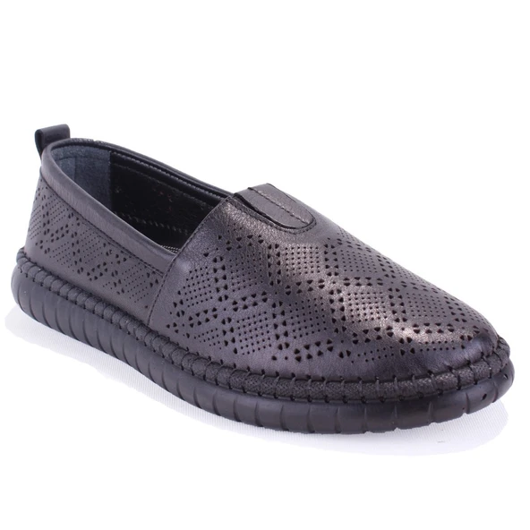 Dagoster DZA07-1236031 Siyah Ortopedik Günlük Deri Kadın Ayakkabı ürün görseli