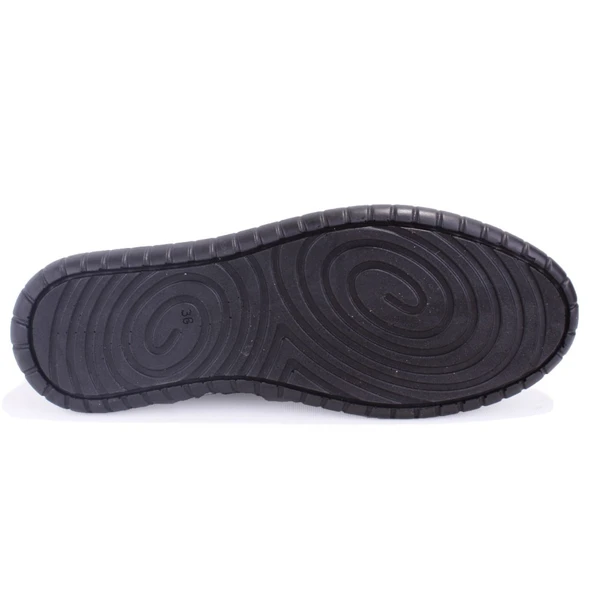 Dagoster DZA07-1236031 Siyah Ortopedik Günlük Deri Kadın Ayakkabı - Resim 4