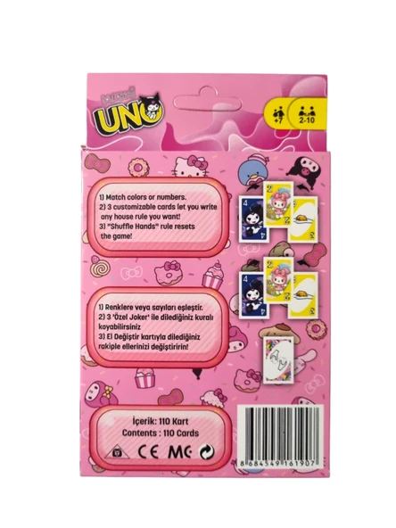 Kuromi Uno ve Anlat Bakalım Seri 1 ve Seri 2 Oyun Kartları - 3 lü Set - 3