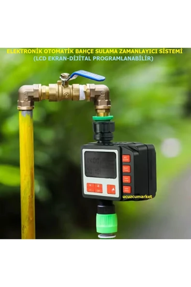 Otomatik Sulama Saati Zamanlayıcı Bahçe Sulama Elektronik Sistemi Lcd Ekran-Dijital Programlanabilir