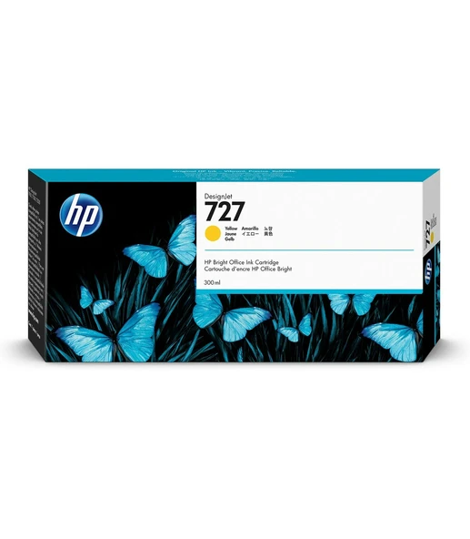 F9J78A HP 727 300-ml Sarı DesignJet Mürekkep Kartuşu