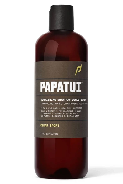 Papatui Cedar Sport Besleyici 2'si 1 Arada Şampuan + Saç Kremi 532ML
