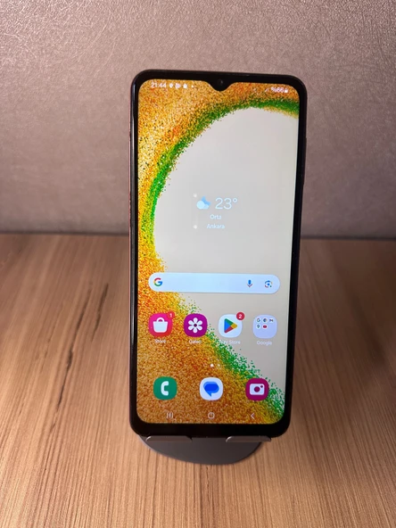 SAMSUNG GALAXY A04S 128GB TURUNCU 4GB RAM KUTULU ADINIZA FATURALI GARANTİLİDİR - 2