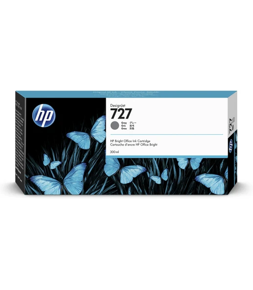 F9J80A HP 727 300-ml Gri DesignJet Mürekkep Kartuşu