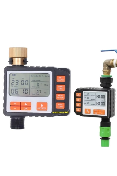 Otomatik Sulama Saati Zamanlayıcı Bahçe Sulama Elektronik Sistemi Lcd Ekran-Dijital Programlanabilir - 3