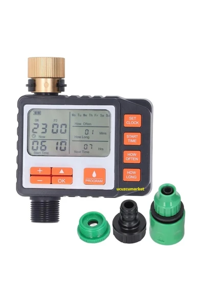 Otomatik Sulama Saati Zamanlayıcı Bahçe Sulama Elektronik Sistemi Lcd Ekran-Dijital Programlanabilir - 2