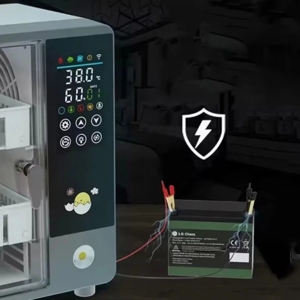 48 Yumurtalık Tam Otomatik Hobi Kabin Tip Kuluçka Makinesi | Tavuk ve Kanatlı Yumurtaları - 7