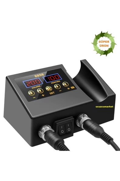 HAVA ÜFLEME + KALEM HAVYA LCD DİGİTAL EKRAN LEHİMLEME İSTASYONU - 2