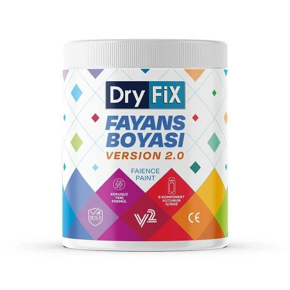 DryFix Fayans Boyası 1 Kg Ral 9002 Kirli Beyaz