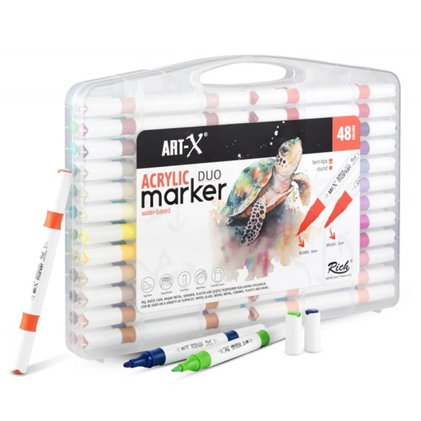 Art-X Acrylıc Marker Duo 48 Li Set  18053