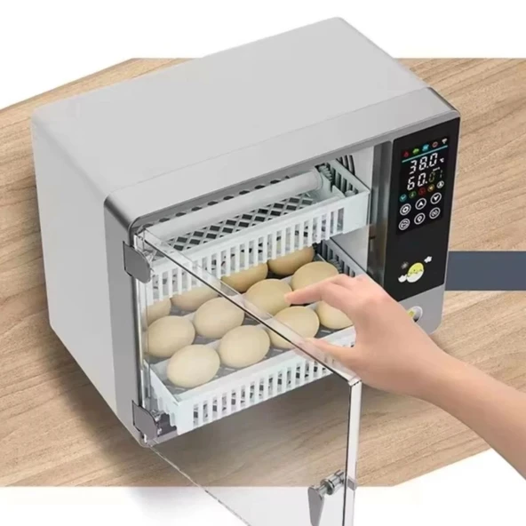 48 Tavuk Yumurtası Kapasiteli Tam Otomatik Hobi Kabin Tip Kuluçka Makinesi - 6