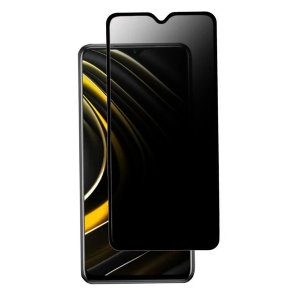Xiaomi Redmi 9A / 9C Uyumlu Privacy Ön Koruma Hayalet Seramik Nano Ekran Koruyucu (Siyah)