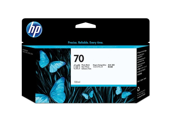 C9449A HP 70 130-ml Foto Siyah DesignJet Mürekkep Kartuşu