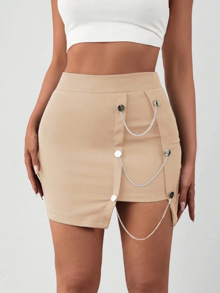 Zincirli mini etek s241008 - 3