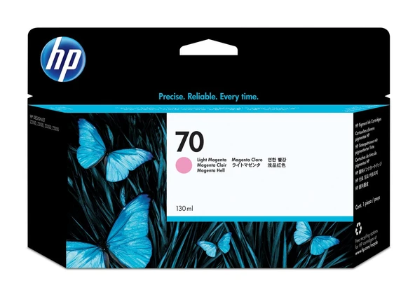 C9455A HP 70 130-ml Light Magenta DesignJet Mürekkep Kartuşu