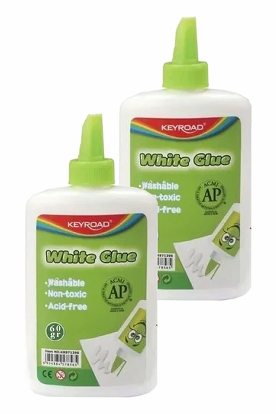 Beyaz Tutkal 60 gr 2 Adet Keyroad Beyaz Mobilya Tutkalı 60 gr Ahşap Tutkalı Su Bazlı Çok Amaçlı Beyaz Tutkal