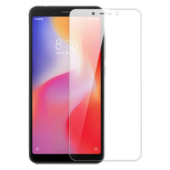 Xiaomi Redmi 6 Uyumlu Şeffaf Temperli Cam Ekran Koruyucu ürün görseli 1