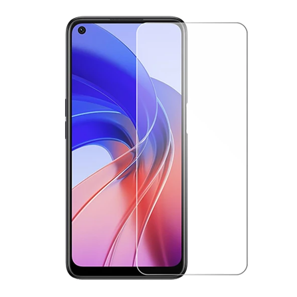 Oppo Reno 6 Uyumlu Şeffaf Temperli Cam Ekran Koruyucu ürün görseli 1