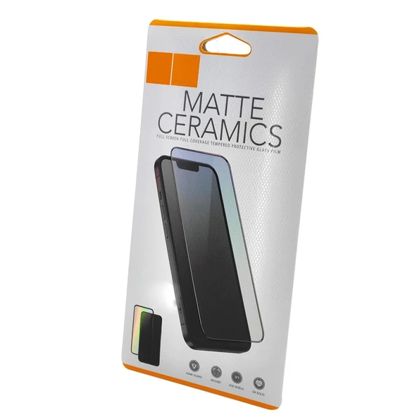 Samsung Galaxy A52 Uyumlu Ön Koruma Mat Seramik Nano Ekran Koruyucu (Siyah) - Resim 2