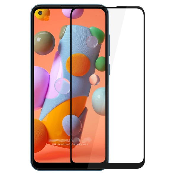 Samsung Galaxy A11 Uyumlu Ön Koruma Mat Seramik Nano Ekran Koruyucu (Siyah) ürün görseli 1