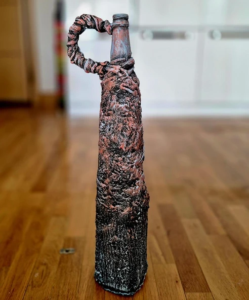 El Emeği Modern Vazo 51x16 cm - 3