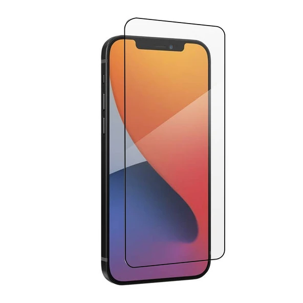 iPhone 12 Pro Max Uyumlu SuperGlass Temperli Cam Koruyucu (Siyah) ürün görseli 1