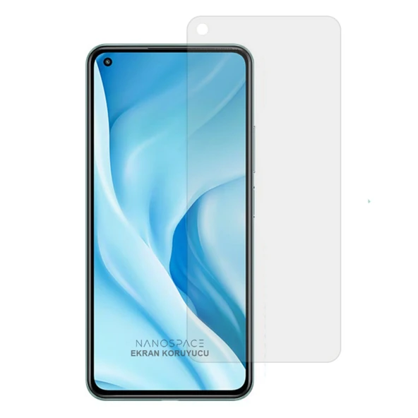 Xiaomi Mi 11 Pro Uyumlu Ön Koruma Polymer Nano Ekran Koruyucu (Siyah)