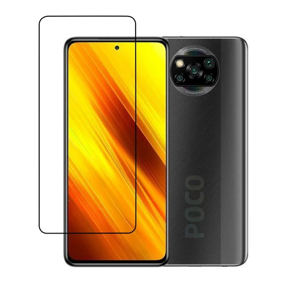 Xiaomi Poco X3 NFC Uyumlu Ön Koruma Mat Seramik Nano Ekran Koruyucu (Siyah)