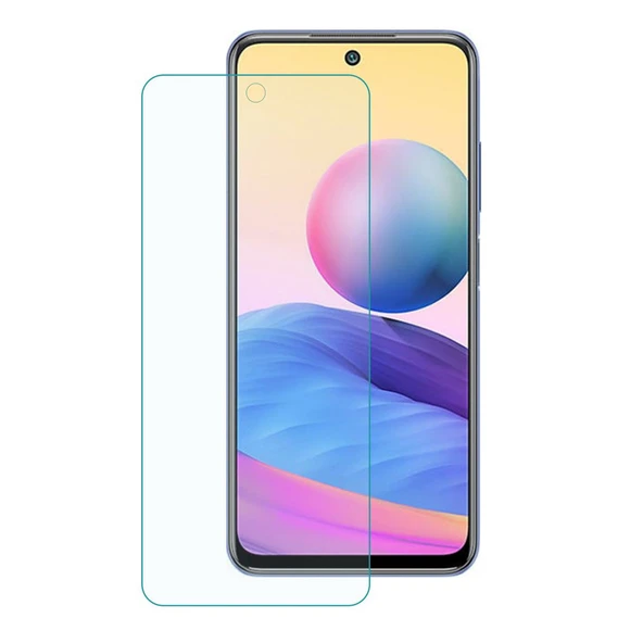 Xiaomi Redmi 10 Uyumlu Şeffaf Temperli Cam Ekran Koruyucu