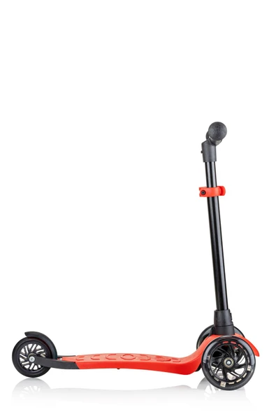 Wellgro Işıklı 3 Tekerli Yükseklik Ayarlı Scooter, Kırmızı - 5