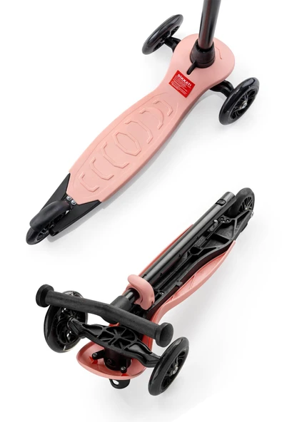 Wellgro Işıklı 3 Tekerli Yükseklik Ayarlı Scooter, Pembe - 7