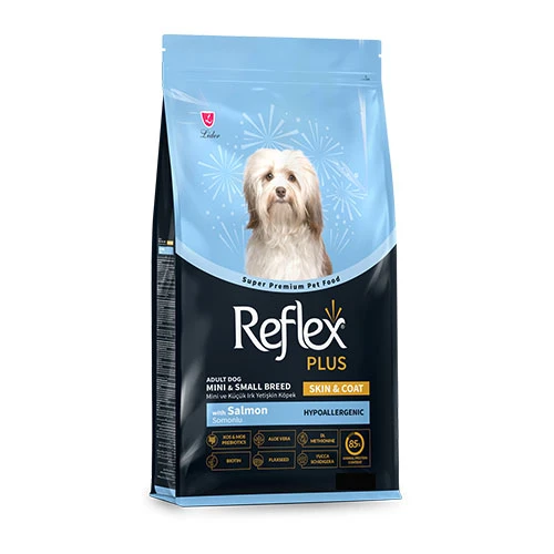 Reflex Plus Skin Coat Somonlu Mini ve Küçük Irk Yetişkin Köpek Maması 3 Kg