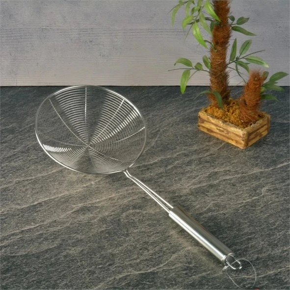 Çelik Yağ Kevgiri 18cm 76109