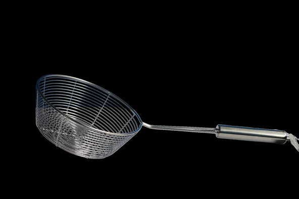 Çelik Derin Yağ Kevgiri 43cm