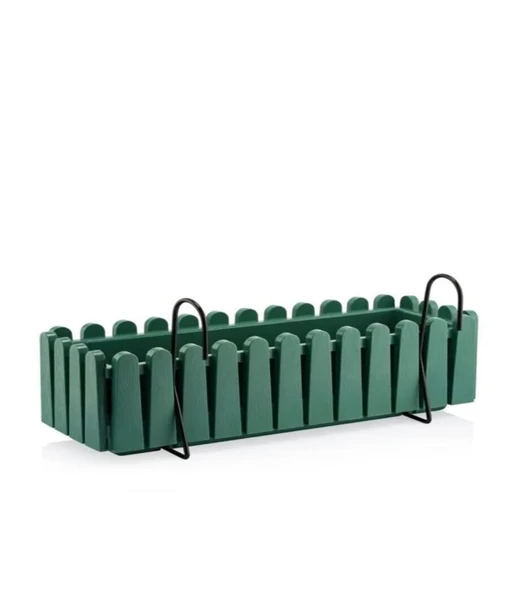 Omnipazar SO-İB03 Yeşil Askılı Balkon Saksı Takım 14 lt No 3 - Resim 2