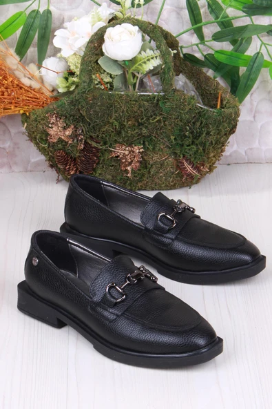 Fort 16215 Cilt Toka Detaylı Rahat Loafer Kadın Ayakkabı - 2