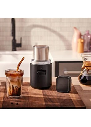 Kitchenaid Go Siyah Kablosuz Serisi Bataryalı Kahve Öğütücüsü - Resim 4